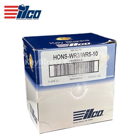 ILCO – WR3 / WR5 HONS Large Head Key Blank / 100 Pack