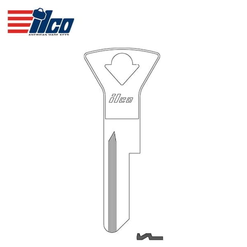 ILCO – K1145 Admas Rite Head Key Blank