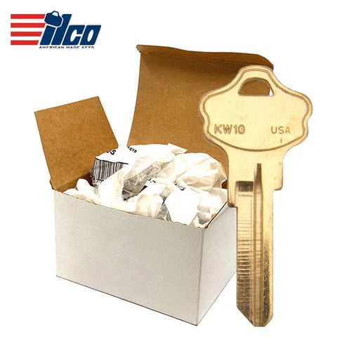 ILCO – KW10-BR / Brass Kwikset Titan Key Blank – 250 Pack