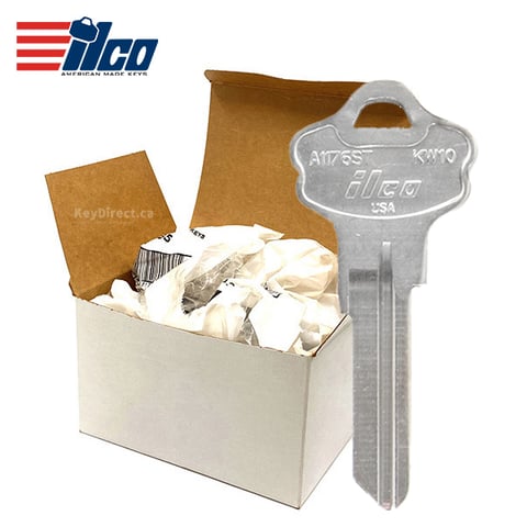 ILCO – KW10-NP / Nickel Plate Kwikset  Key Blank – 250 Pack