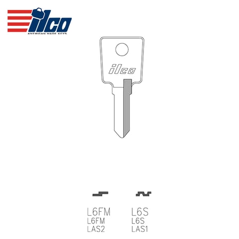ILCO – L6S L.A.S. Key Blank