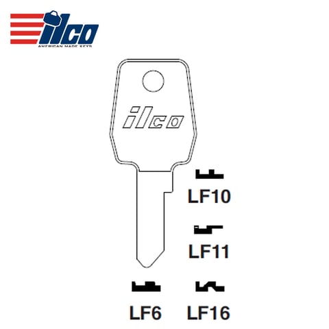 ILCO – LF16 Lowe & Fletcher Key Blank