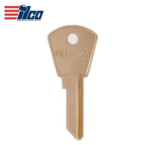 ILCO – PZ1-BR Metal Key Blank for Papaiz