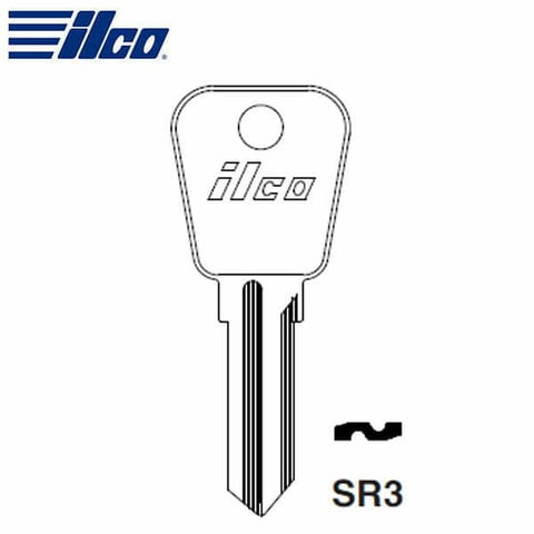 ILCO – SR3 Ford Metal Key Blank