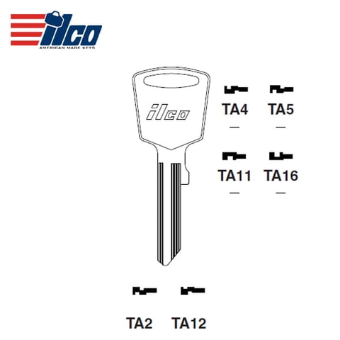 ILCO – 1965-1972 Toyota Land Cruiser Key Blank / TA12