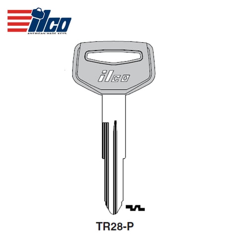 ILCO – TR28-P Toyota Plastic Head Key Blank