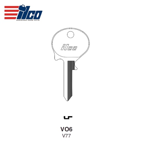 ILCO – VO6 V77 Peugeot Key Blank