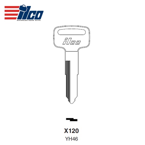 ILCO – X120 YH46 Yamaha Motorcycle Key Blank