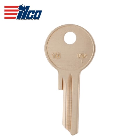 ILCO – Y6 997X Yale Lockset Key Blank / Brass