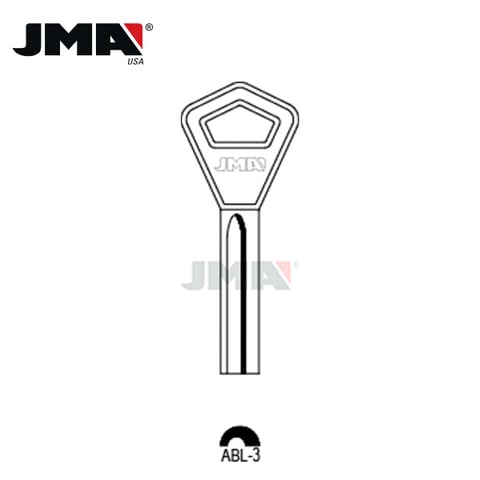 JMA – AY14 Abloy Metal Key Blank / Nickel Plate / ABL-3