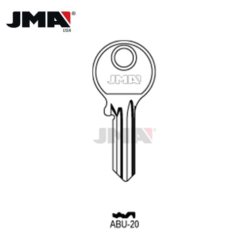 JMA – AB52 ABUS Metal Key Blank / Nickel Plate / ABU-20