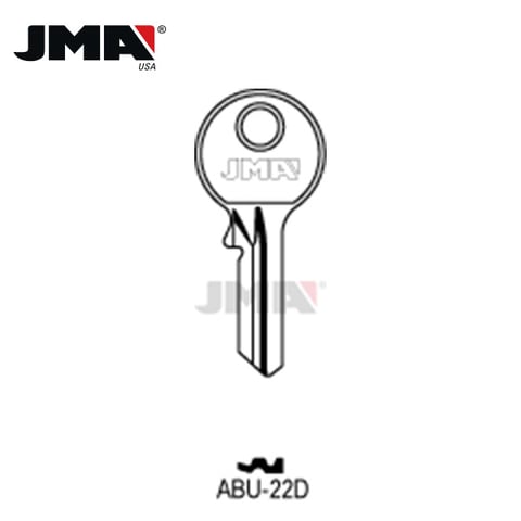 JMA – AB51 ABUS Metal Key Blank / Nickel Plate / ABU-22D