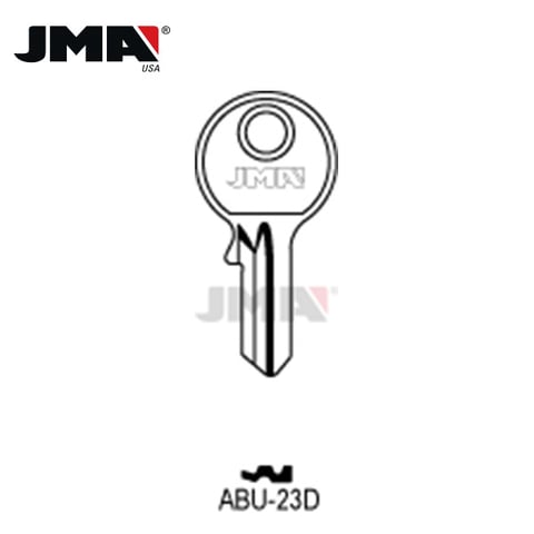 JMA – AB50 ABUS Metal Key Blank / Nickel Plate / ABU-23D