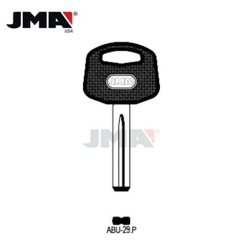 JMA – AB38P ABUS Plastic Head Key Blank / Nickel Plate / ABU-29.P