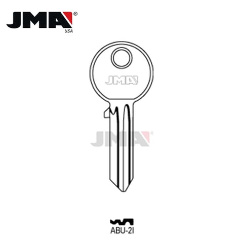 JMA – AB21 ABUS Metal Key Blank / Nickel Plate / ABU-2I