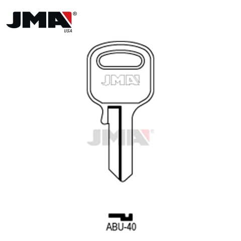 JMA – AB15 Abus Metal Key Blank / Nickel Plate / ABU-40