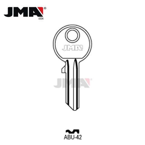 JMA – AB62CR Abus Metal Key Blank / Nickel Plate / ABU-42