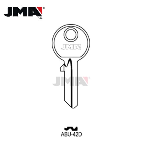 JMA – AB62C Abus Metal Key Blank / Nickel Plate / ABU-42D
