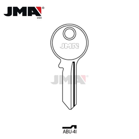 JMA – 191AB Abus Metal Key Blank / Nickel Plate / ABU-4I