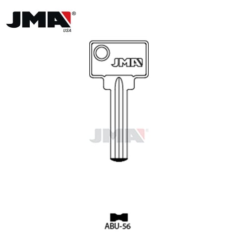 JMA – ABUS Metal Key Blank / Nickel Plate / ABU-56