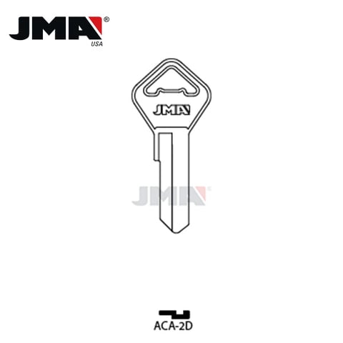 JMA – ARCA Metal Key Blank / Nickel Plate / ACA-2D