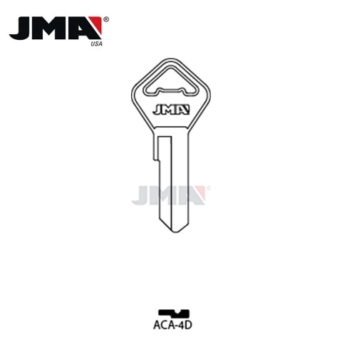 JMA – ARCA Metal Key Blank / Nickel Plate / ACA-4D