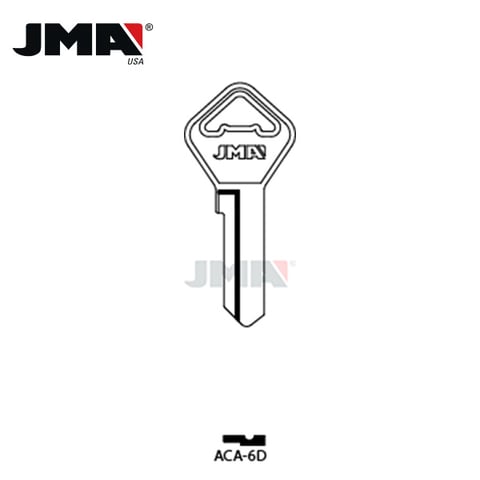 JMA – ARCA Metal Key Blank / Nickel Plate / ACA-6D