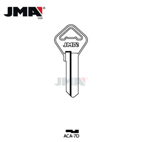 JMA – ARCA Metal Key Blank / Nickel Plate / ACA-7D
