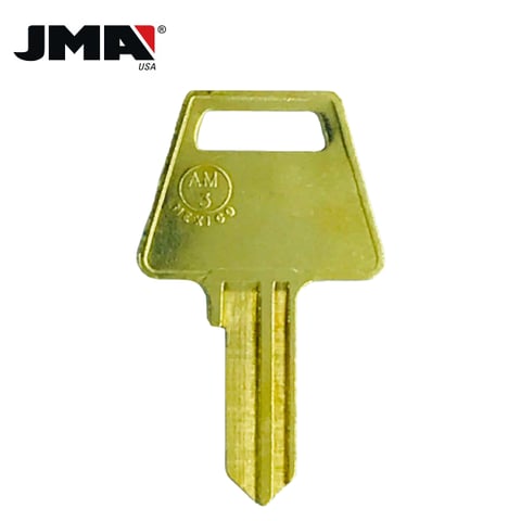 JMA – 1045-AM3 Metal Key Blank / American Padlocks / AME-1E