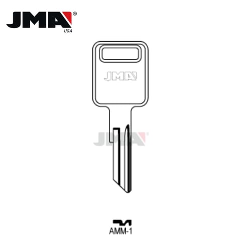 JMA – 1584 Freightliner Metal Key Blank / Nickel Plate / AMM-1
