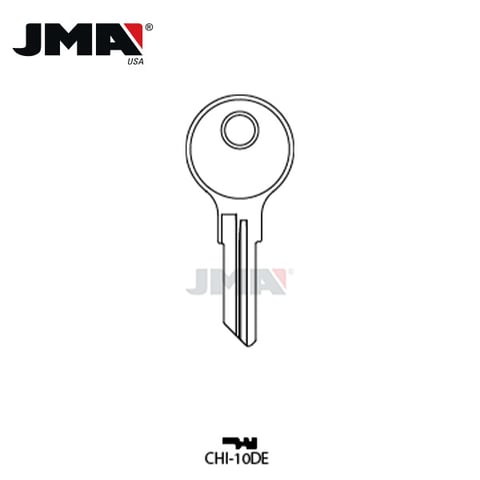 JMA – AP2 Chicago Cabinet  Metal Blank Key / CHI-10DE