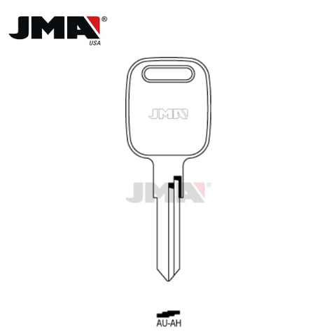 JMA – X139 VW / Audi / Porsche Metal Key Blank / Nickel Plate / AU-AH