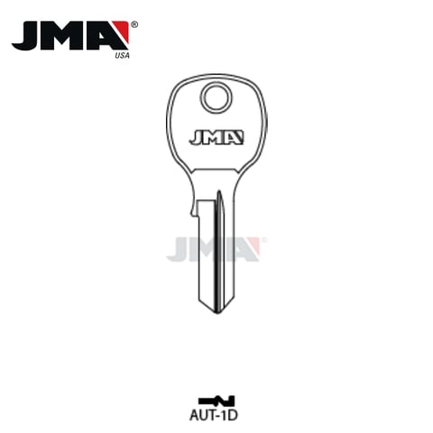 JMA – 1652-AF1 Auth Florence Metal Key Blank / Nickel Plate / AUT-1D