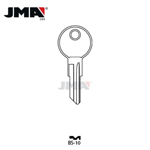 JMA – 1098M B1 GM Mack Trucks / Briggs Stratton Metal Key Blank / BS-10E