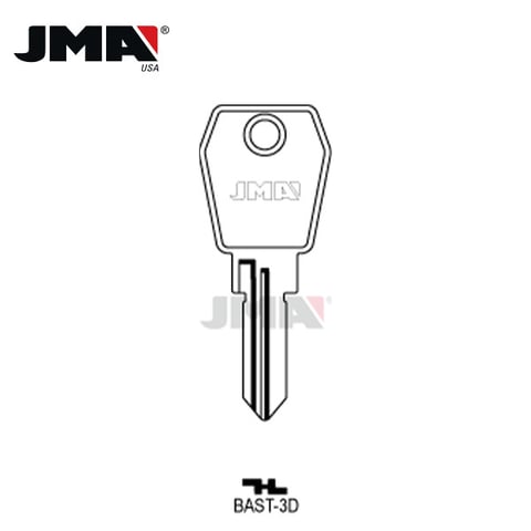 JMA – BAS4R Basta Metal Blank Key / BAST-3D
