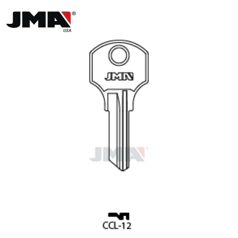 JMA – 1000V CO26 Corbin Metal Key Blank / Nickel Plate / CCL-12