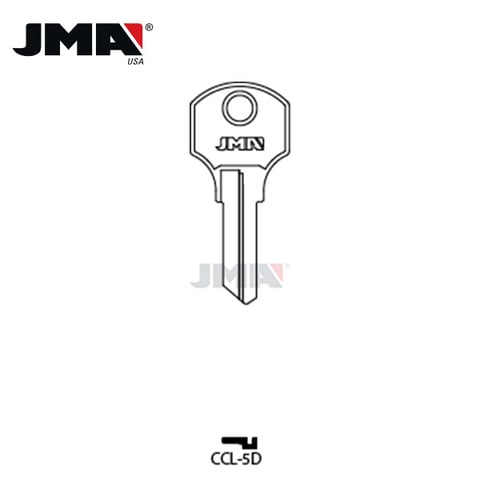 JMA – 1000X CO63 Metal Key Blank / Nickel Plate / CCL-5D