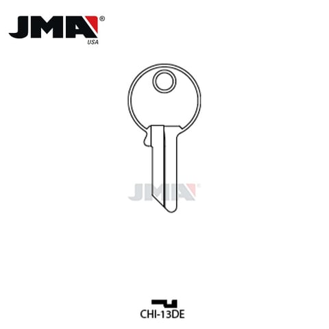 JMA – CG17 Metal Blank Key For Chicago/ Brass/ CHI-13DE