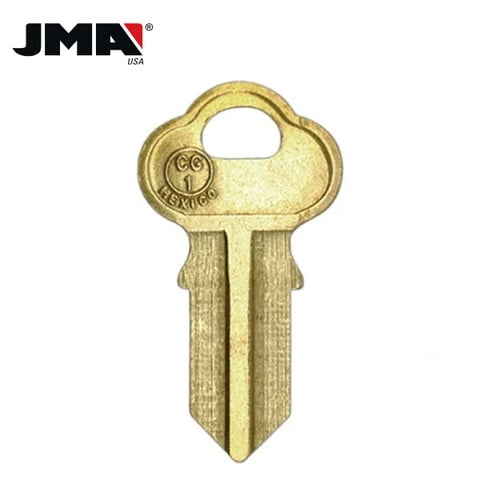 JMA – CG1 Metal Blank Key For Chicago / Brass / CHI-2E