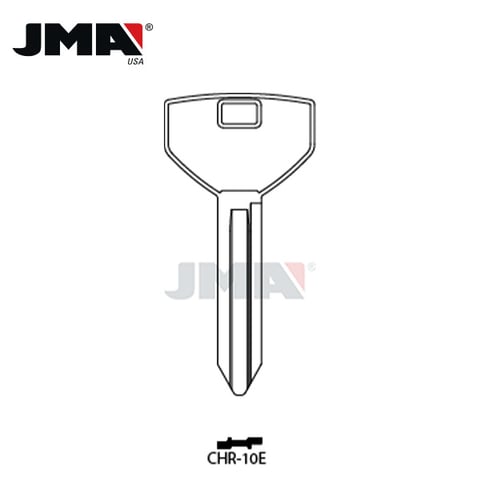 JMA – Y155 Dodge / Jeep / Plymouth Metal Key Blank / CHR-10E