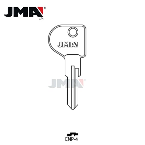 JMA – 1659 Canada Post Mailbox Metal Key Blank / Nickel Plate / CNP-4