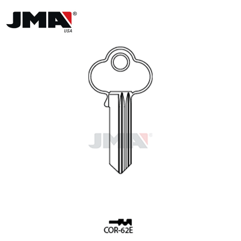JMA – CO7 Metal Blank Key For Corbin / Brass / COR-62E