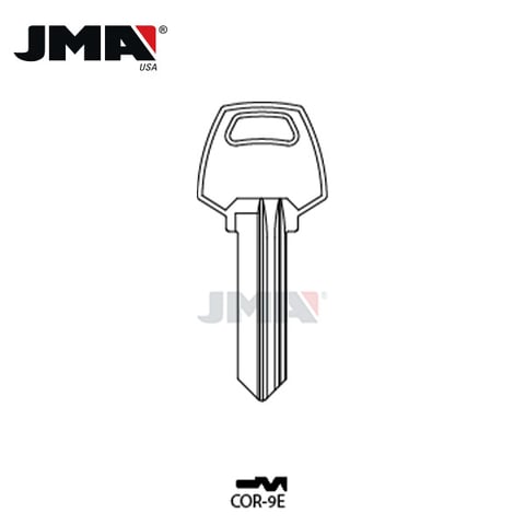 JMA – CO91 Metal Blank Key For Corbin / Brass / COR-63E