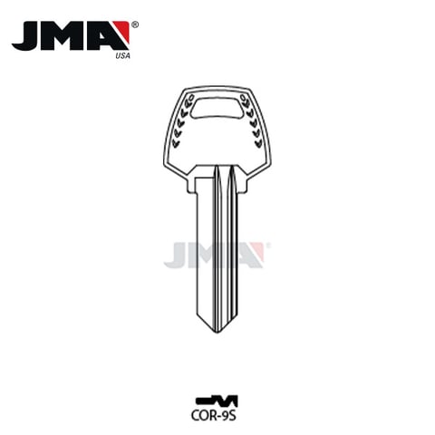 JMA – Corbin Z1-60-6 Metal Blank Key / COR-9S