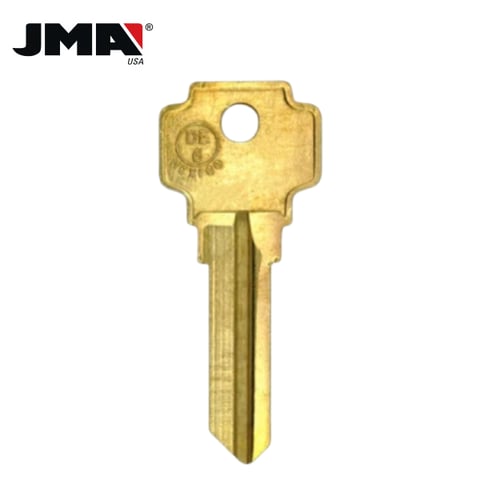 JMA – DE6 Metal Blank Key For Corbin / Brass / DX-5DE