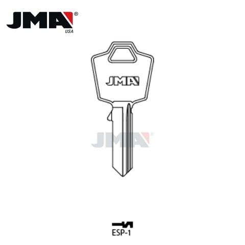 JMA – 1503 ES9 ESP Mailbox Metal Key Blank / Nickel Plate / ESP-1