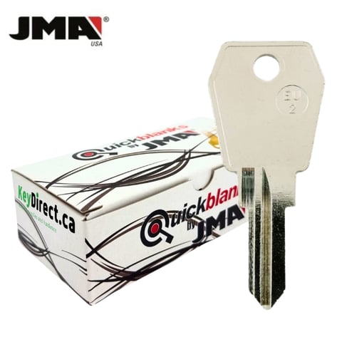 JMA – EU-2 Euro Lock Metal Blank Key / 50 Pack