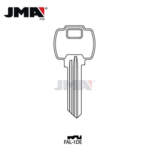 JMA – FA3 Falcon Metal Key Blank / A1054WD-FA3 / Brass / FAL-1DE