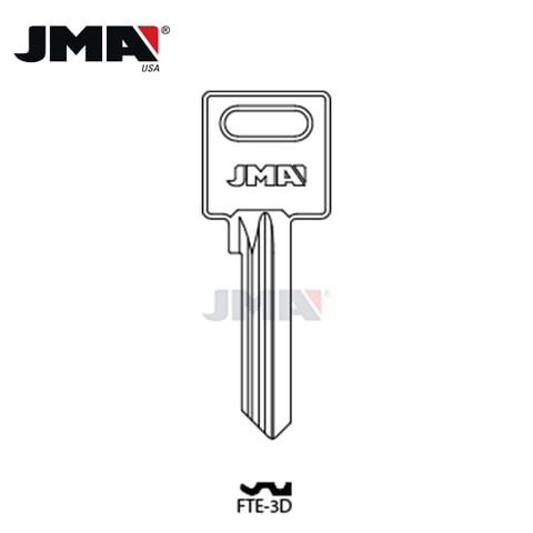 JMA – Forte Metal Key Blank / Nickel Plate / FTE-3D