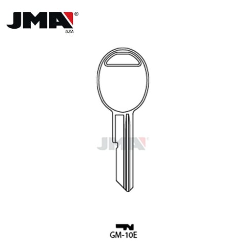 JMA – B49 Metal Key Blank For GM / GM-10E